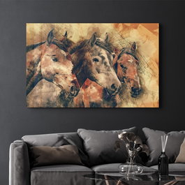 Wallity Pintura Decorativa de Vidrio Templado 46 x 72 cm
